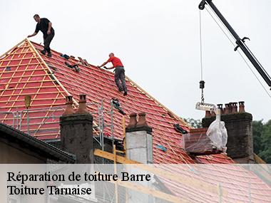 Une équipe de couvreurs qualifiés pour la réparation urgente de votre toiture à Barre dans le 81320