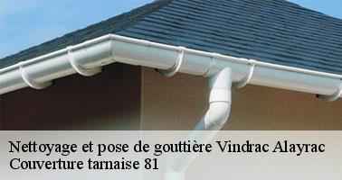 Couverture tarnaise 81: votre entreprise professionnelle de pose et de nettoyage de gouttière à Vindrac Alayrac et ses environs