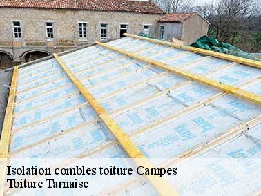 Travaux d’isolation combles toiture à Campes 81170