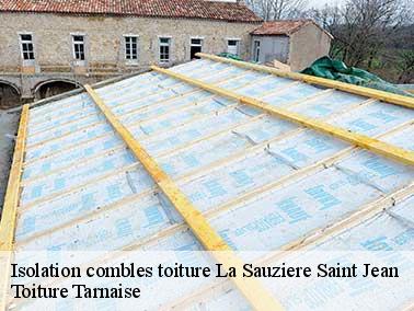 Isolation combles toiture à La Sauziere Saint Jean 81630 avec du polystyrène